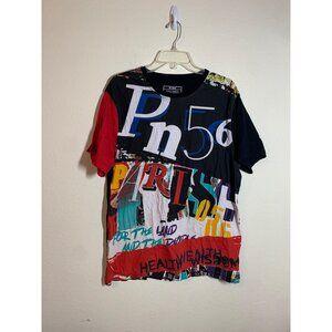 Parish Nation T-Shirt Casual Streetwear Skater Y2K Crew Short Sleeve Men Size XL